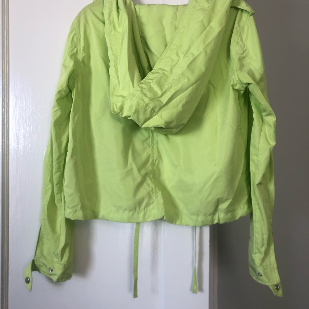 Neon windbreaker/light hooded jacket